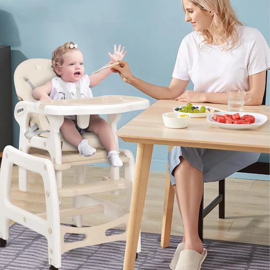 Mystic Treasure House 5 in 1 Convertible High-Chair with Multi-Functionality including Rocking Chair and Mini Table