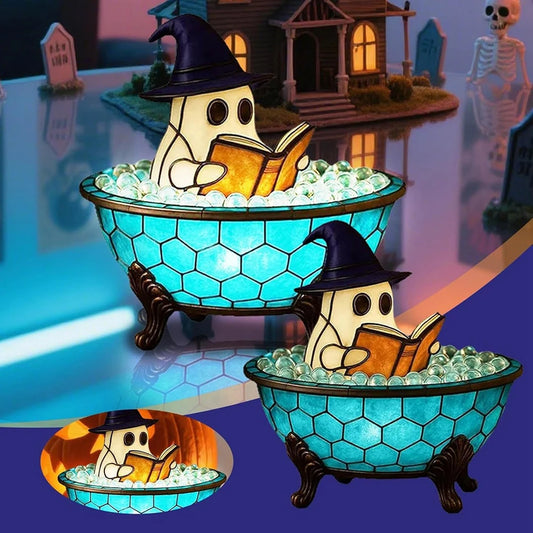 Ghost in Tub Lamp Halloween Night Light