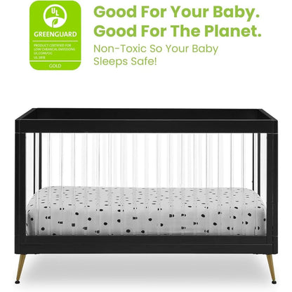 Sloane 4 in 1 GreenGuard Gold Certified Convertible Crib, Toddler Bed, Daybed, and Sofa