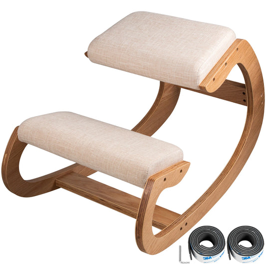 Vevor Ergonomic White Oak/Hickory Kneeling Chair