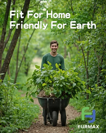 Furmax Ergonomic Criss Cross Office Chair with Wheels, Kneeling Desk Chair with Footrest or Pet Rest