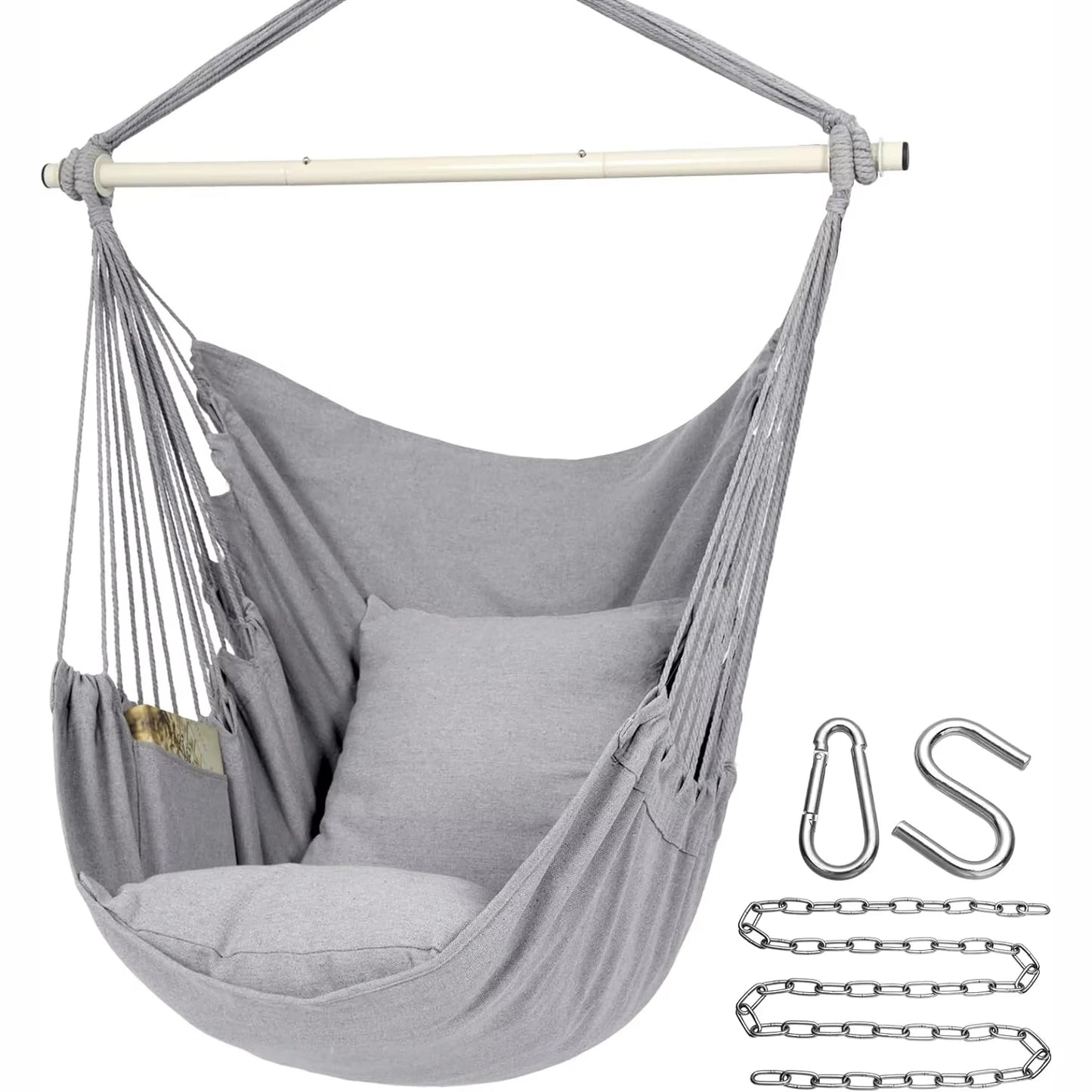 PHL Store Cotton Hanging Hammock Chair Swing